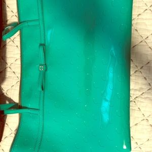 Turquoise patent Kate Spade purse- NEW